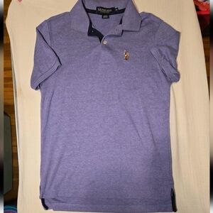US Polo Assn Polo Shirt Men's XS Luxury Feel Short Sleeve Purple Classic Preppy‎